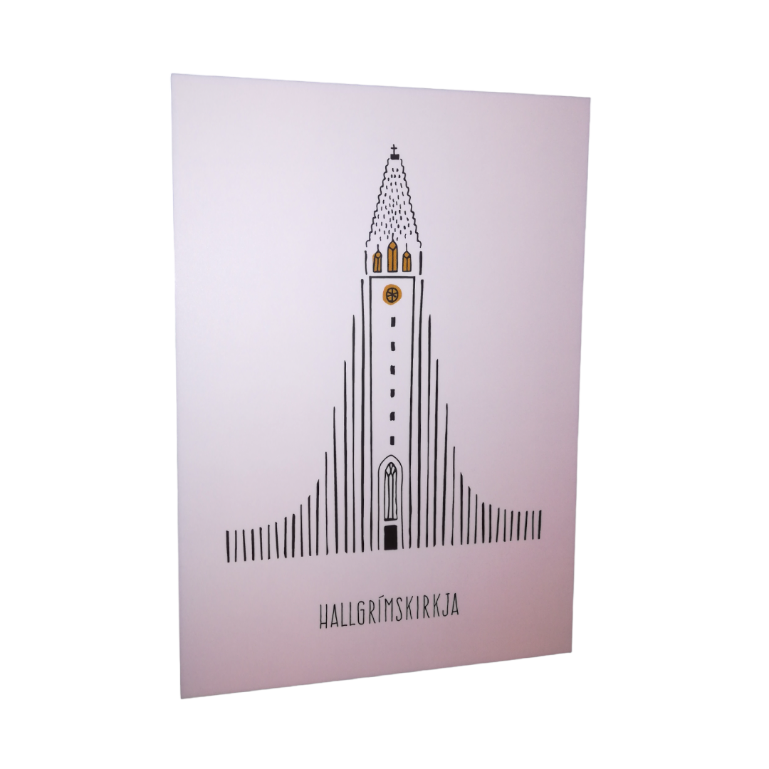 Handmade postcards of Reykjavik by Sonia Handmade postcards of Reykjavik by Sonia